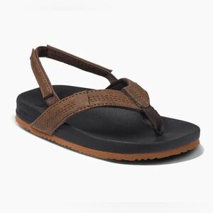 Reef - NWOT - Toddler Lil Cushion Phantom Sandals - Brown and Black - Size: 9
